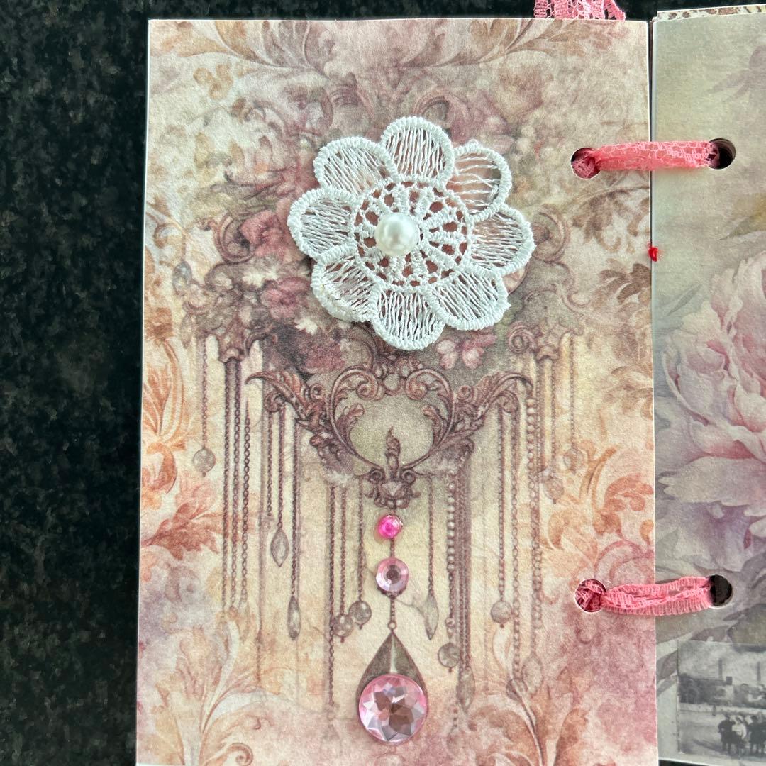 ミューズさま専用❣️ジャンクジャーナル　雑記帳　フラワー&ねこ&フラワー