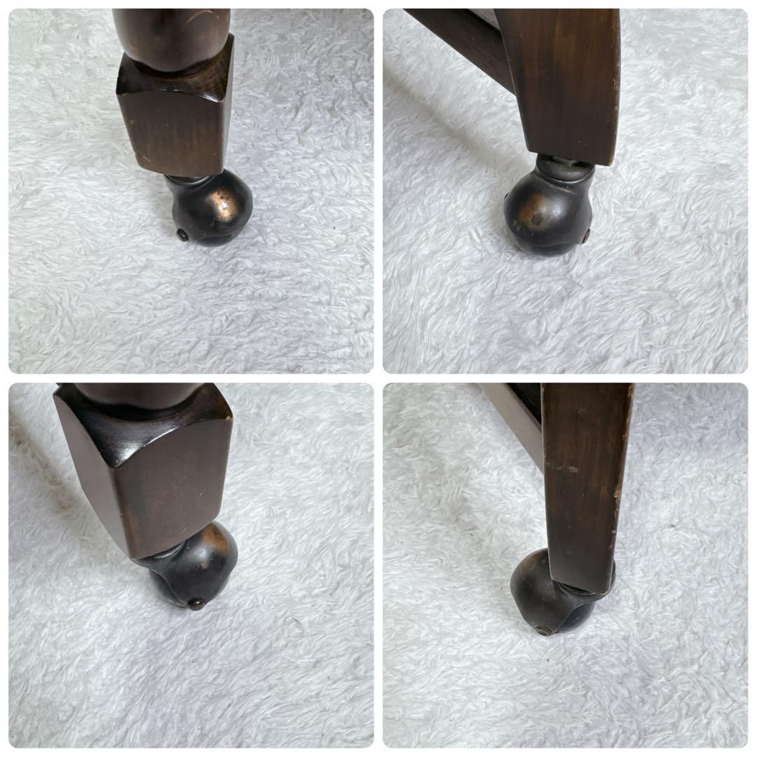 オールドカリモク ダイニングチェア コロニアル キャスター付き ④