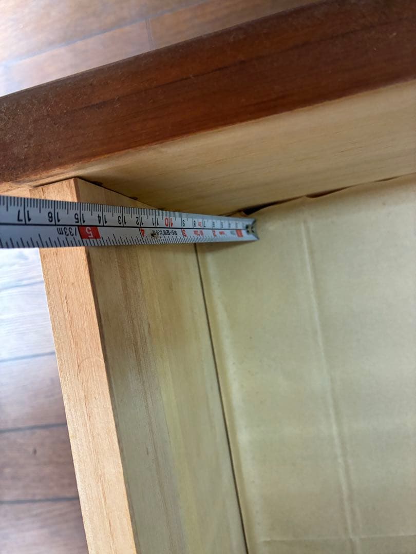 木製チェスト 7段 ブラウン