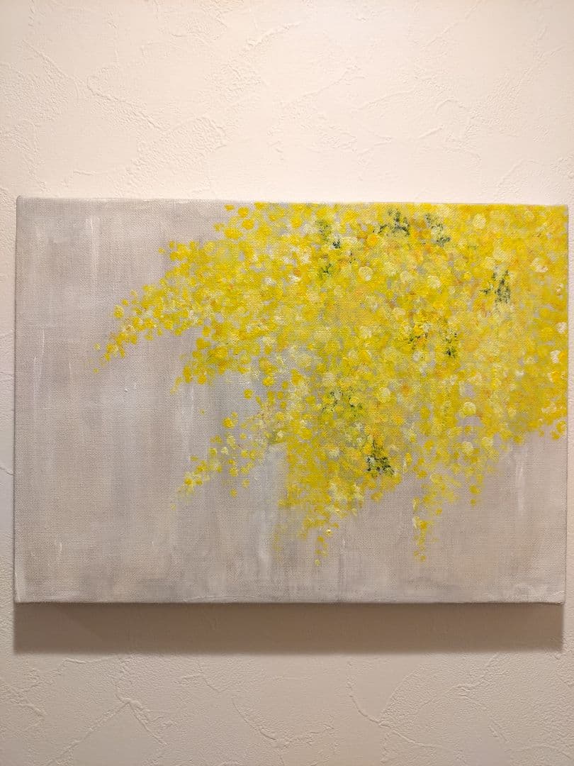 ミモザ 絵画 アクリル画 アート