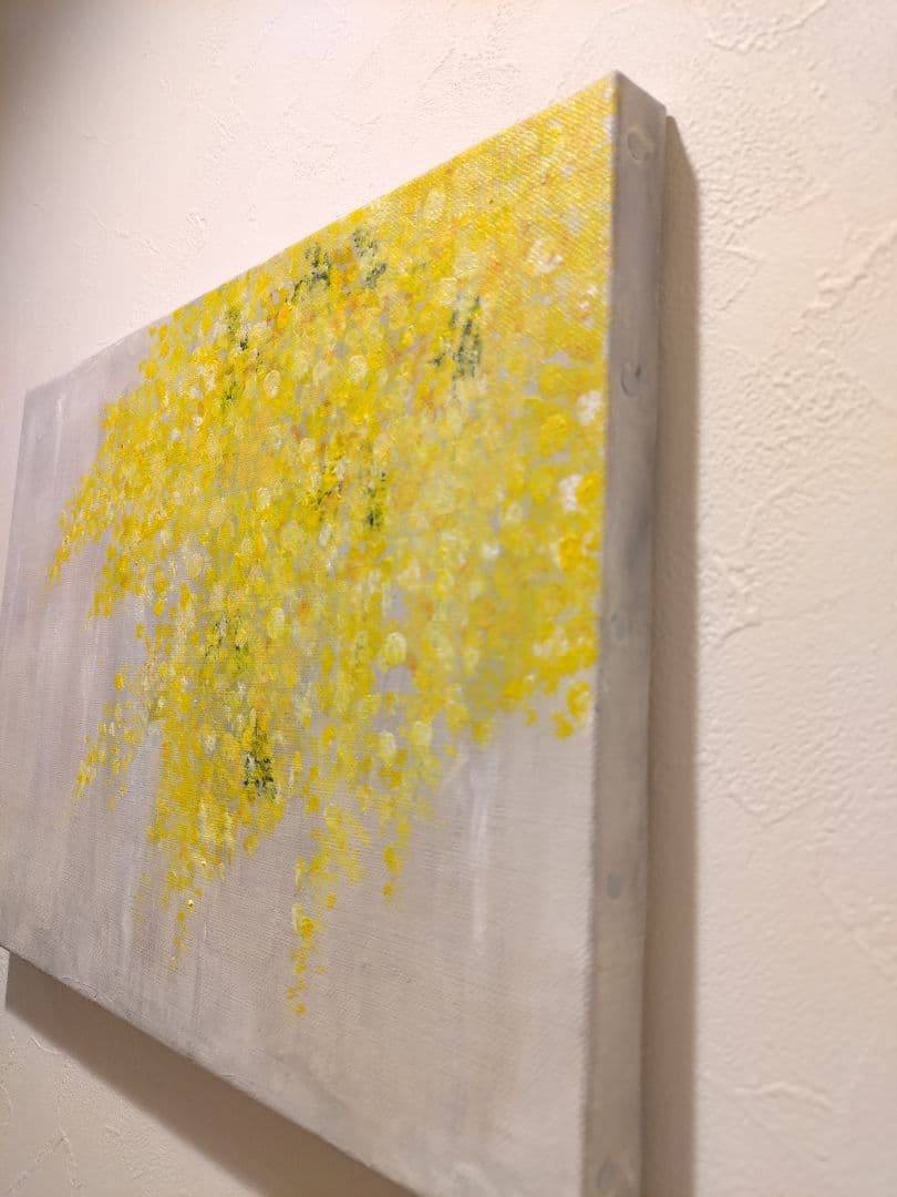 ミモザ 絵画 アクリル画 アート