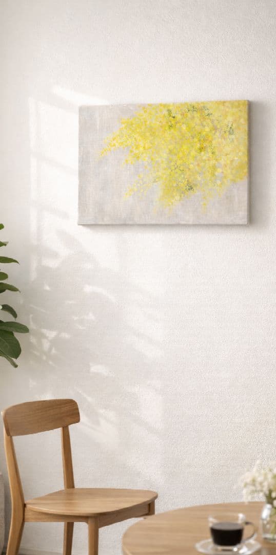 ミモザ 絵画 アクリル画 アート