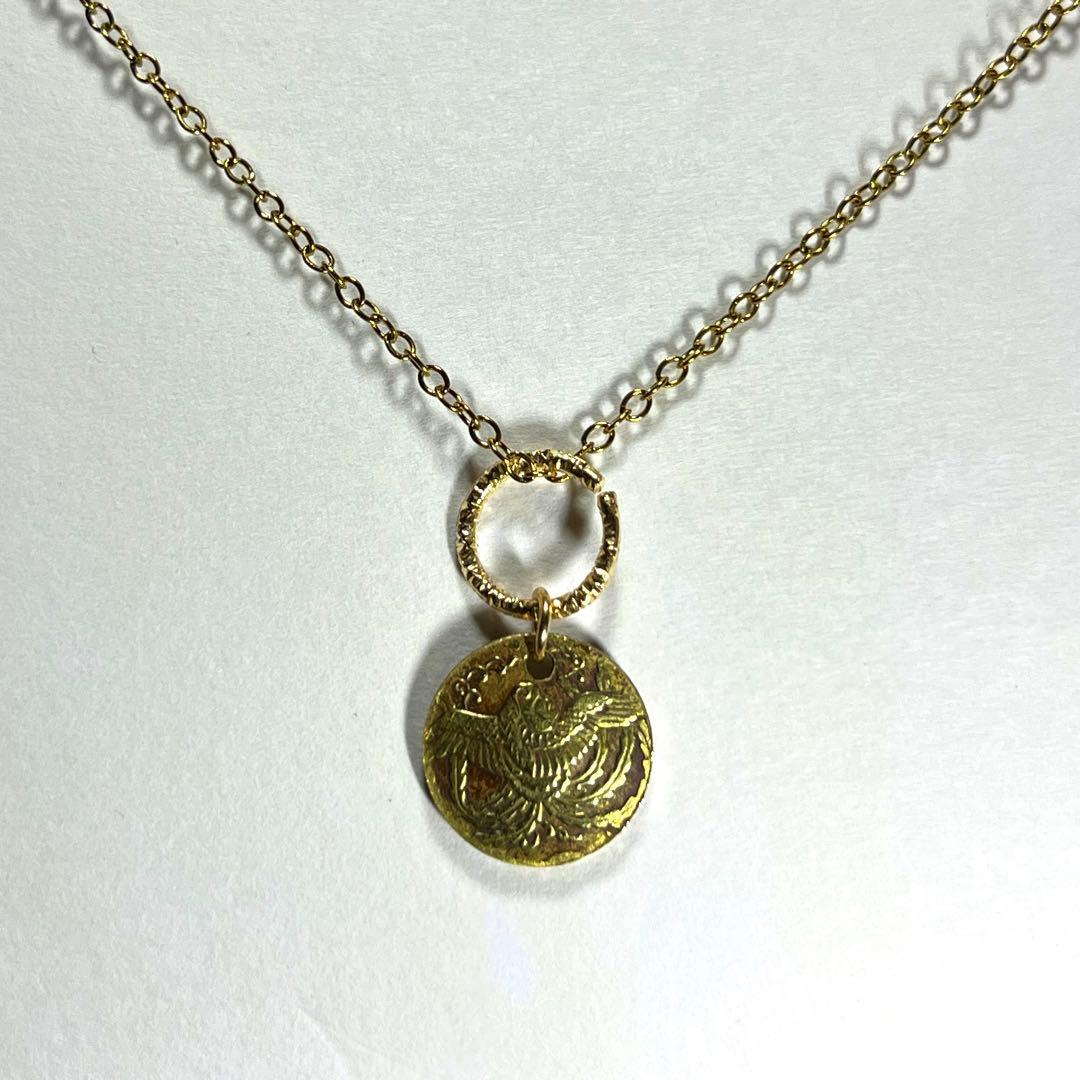 リングネックレス　日本　 昭和22年　50銭　レア　ビィンテージ