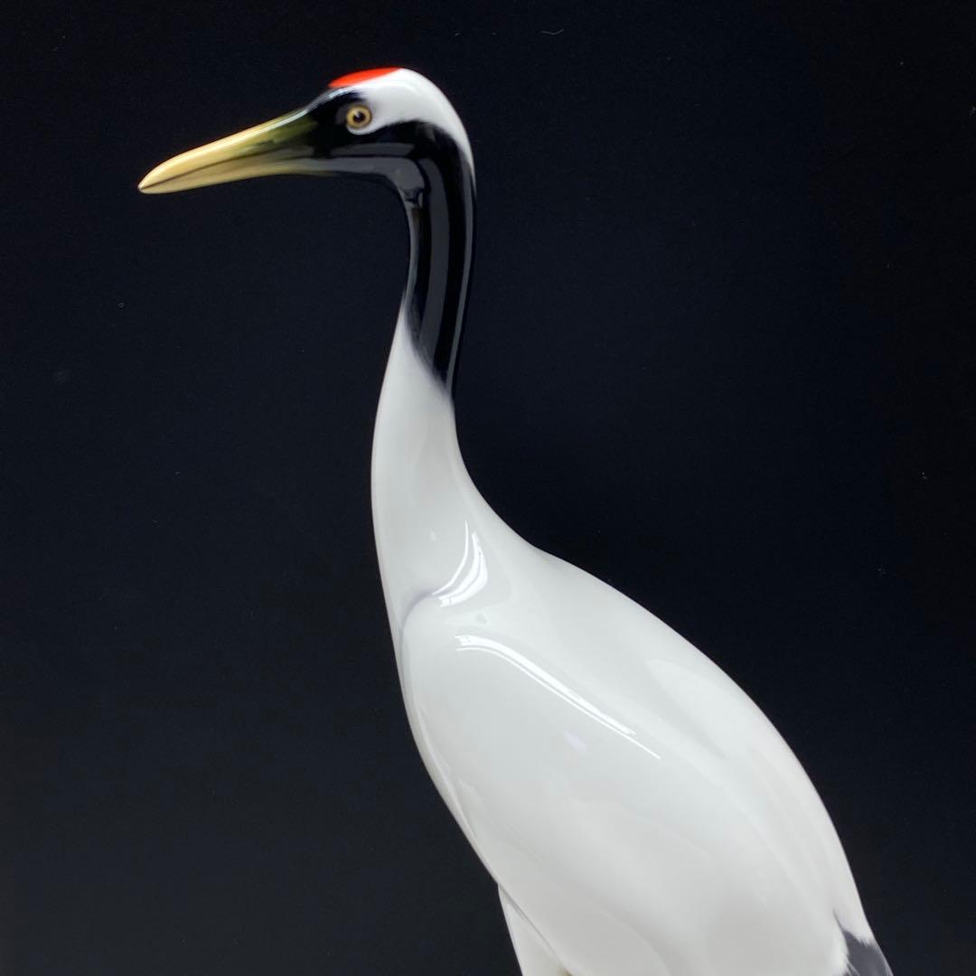 オールドノリタケ 丹頂 鶴 立ち鶴 フィギュリン 置物