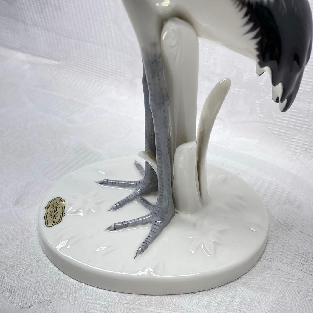 オールドノリタケ 丹頂 鶴 立ち鶴 フィギュリン 置物