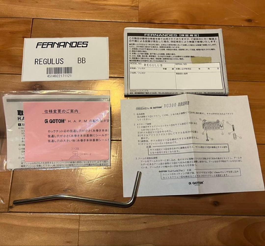 FERNANDES Regulus youモデル（Janne Da Arc）