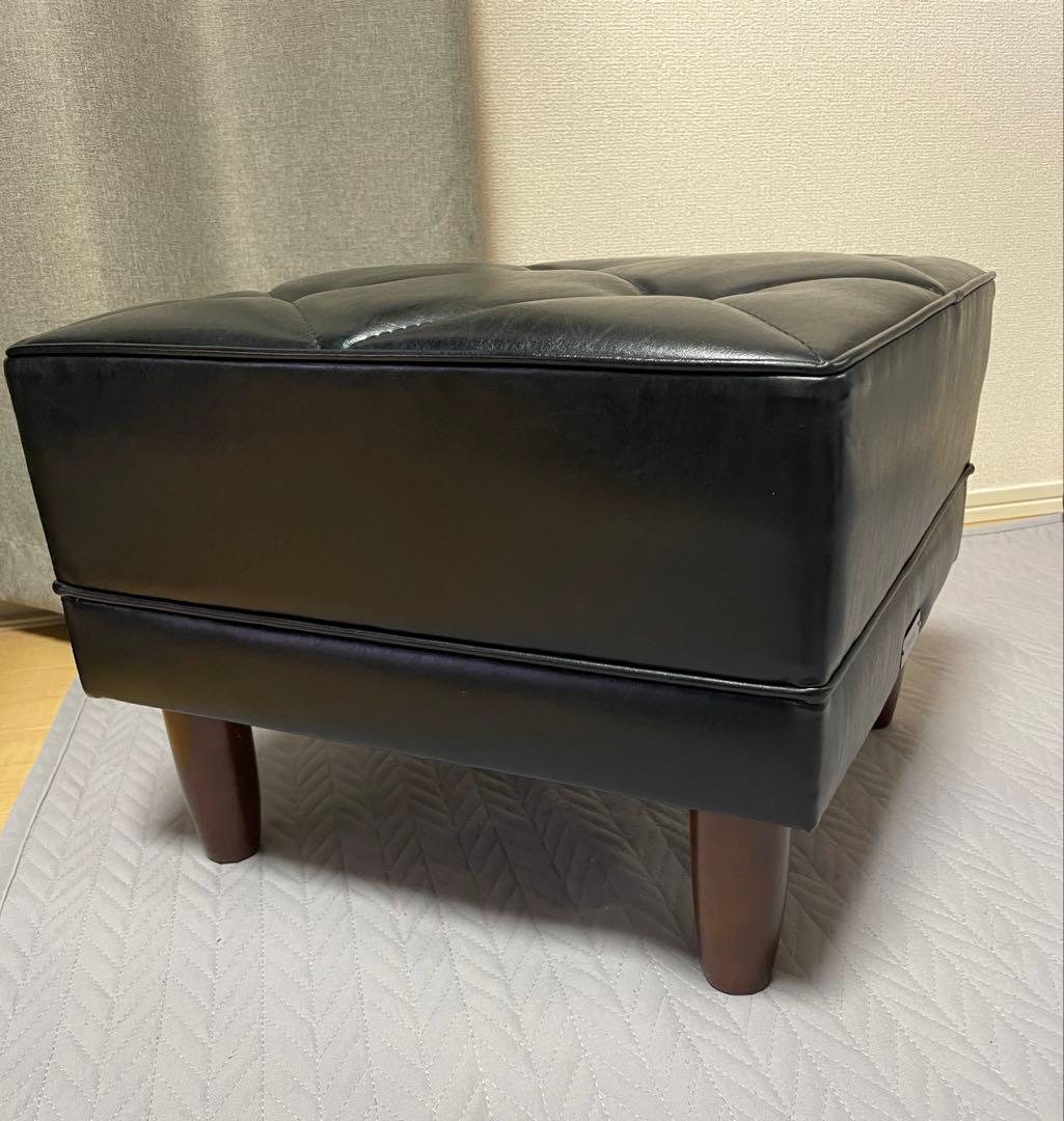 カリモク60　オットマン　スタンダードブラック A