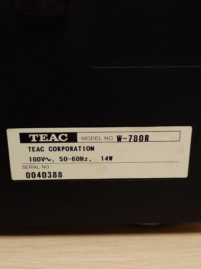 TEAC W-780R ダブルカセットデッキ ジャンク品