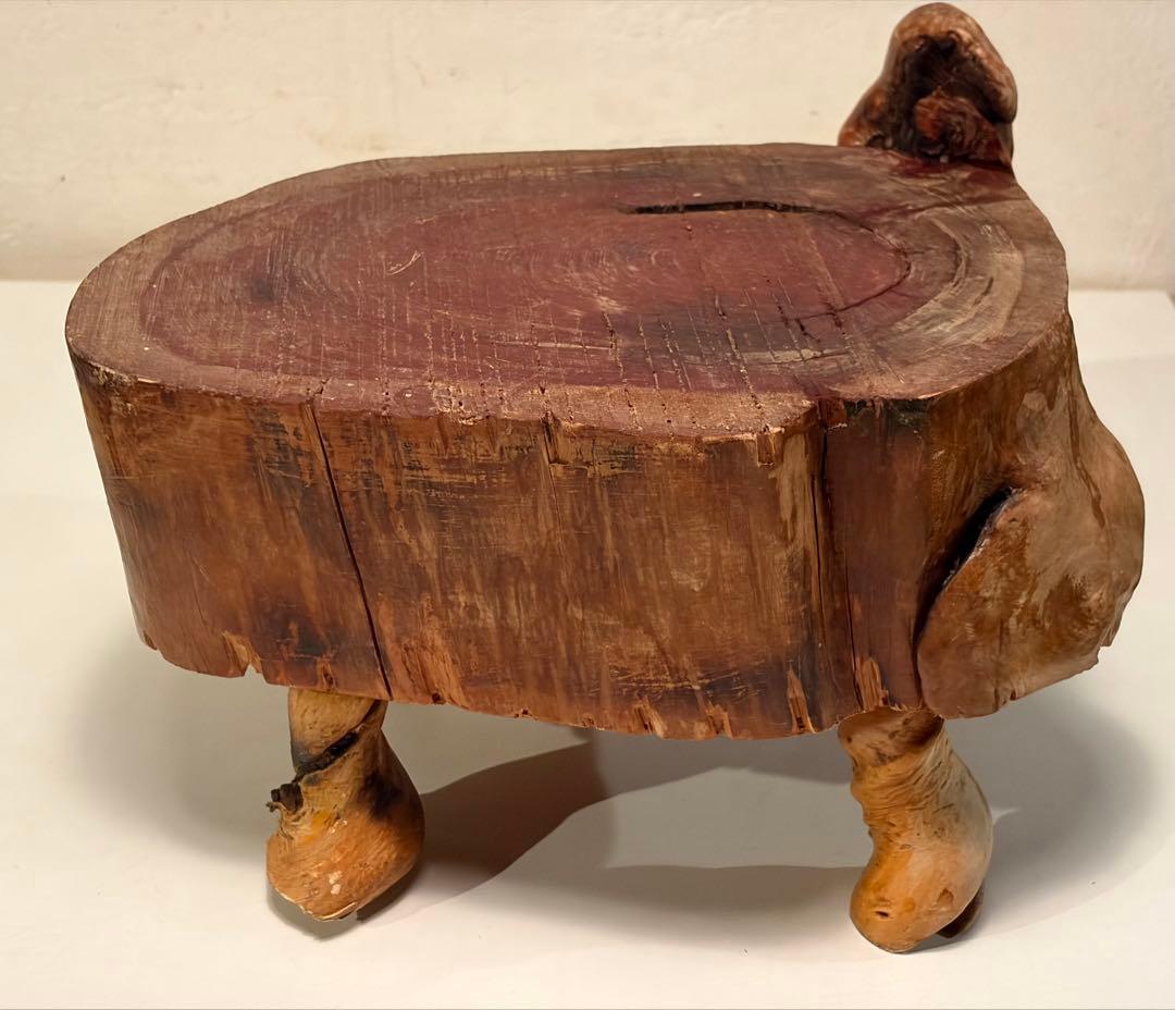 天然木 切り株 ミニテーブル 飾台 根木細工 花台 サイドテーブル 1点物