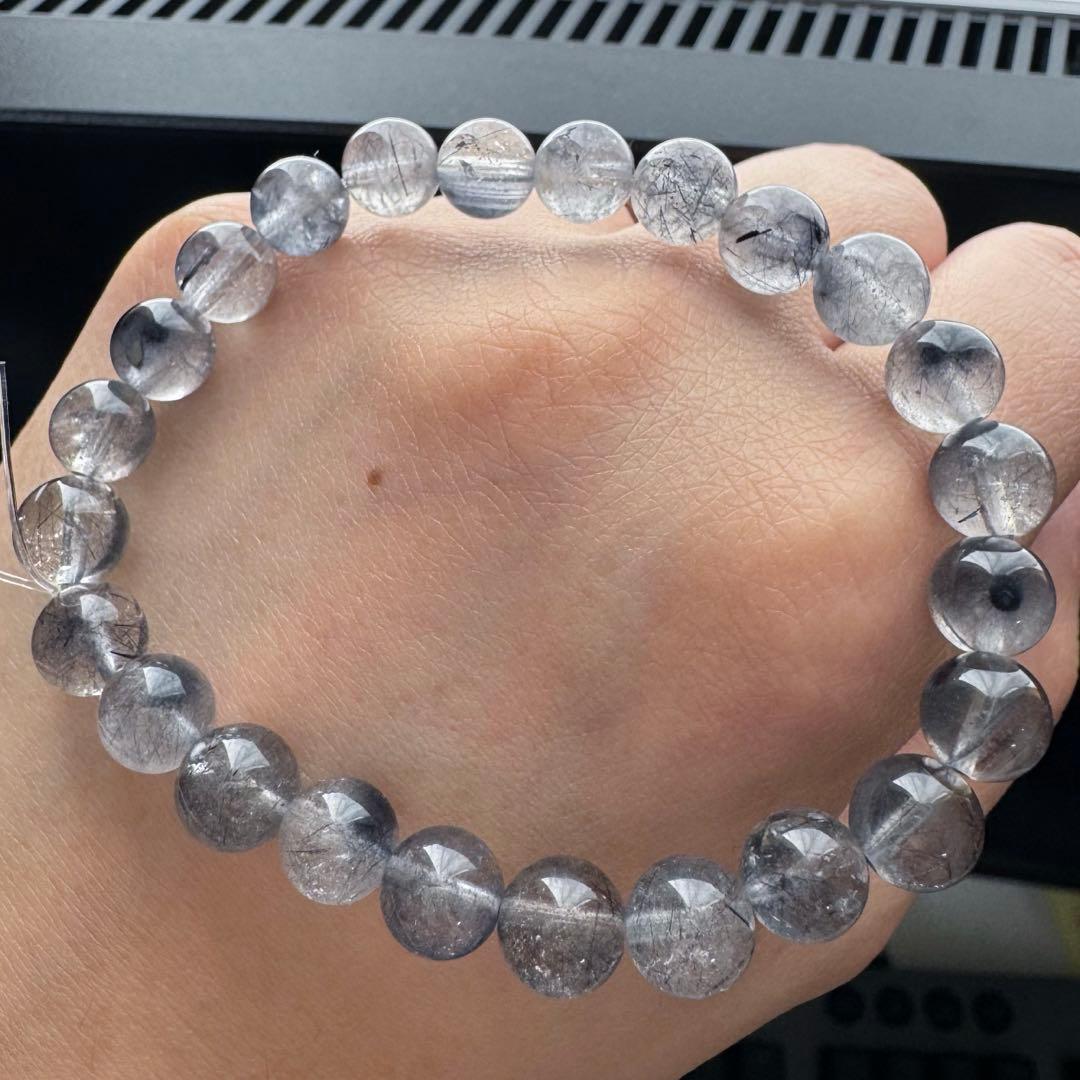 インディゴライトインクォーツ（ブルールチル）ブレスレット