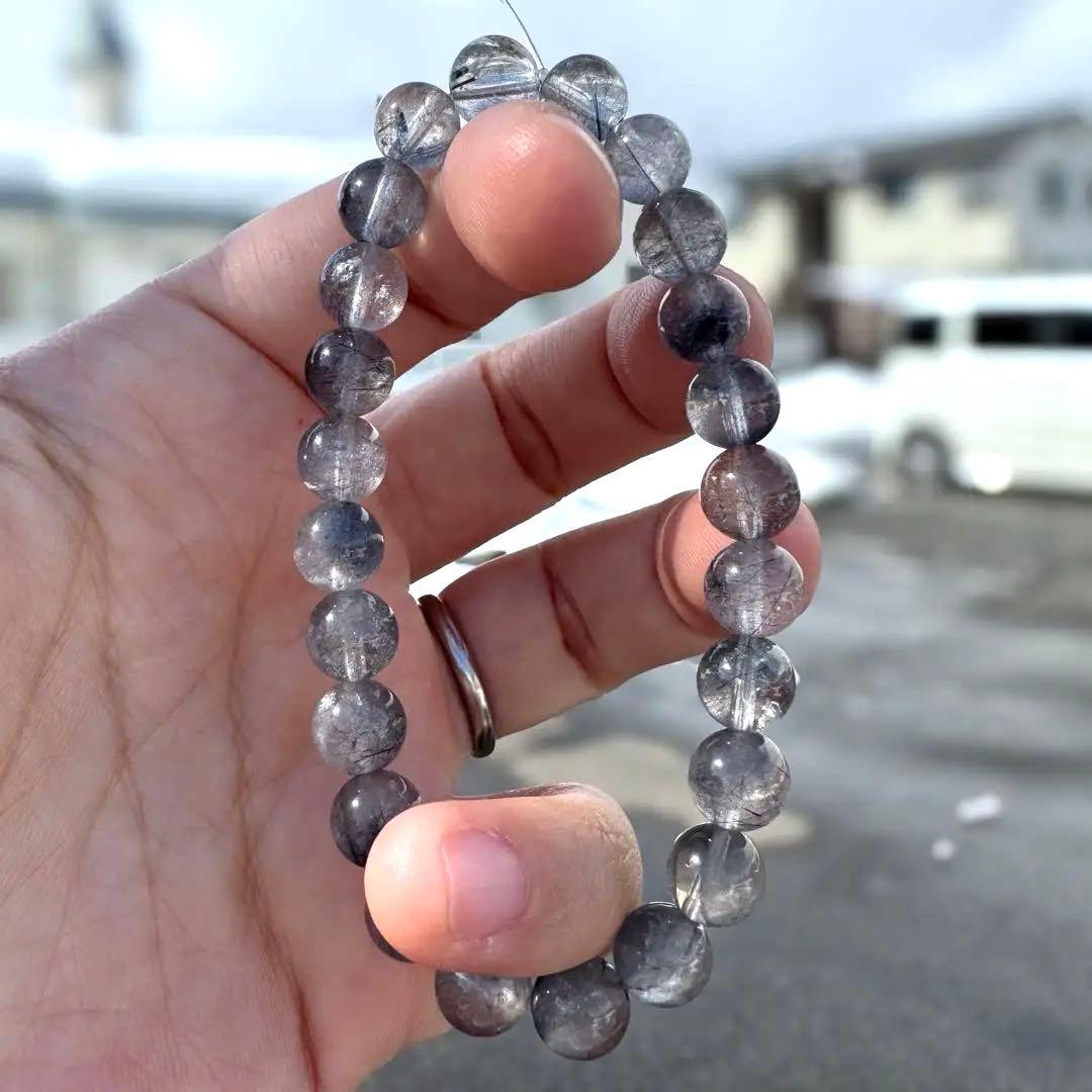 インディゴライトインクォーツ（ブルールチル）ブレスレット