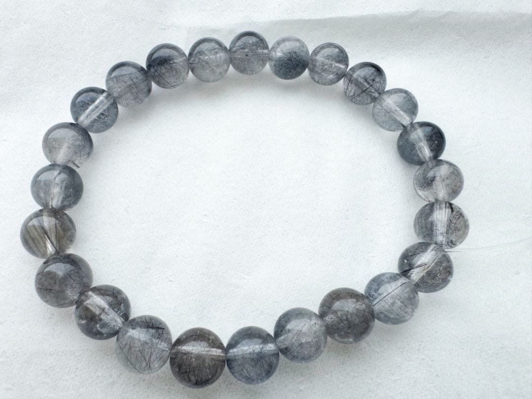 インディゴライトインクォーツ（ブルールチル）ブレスレット