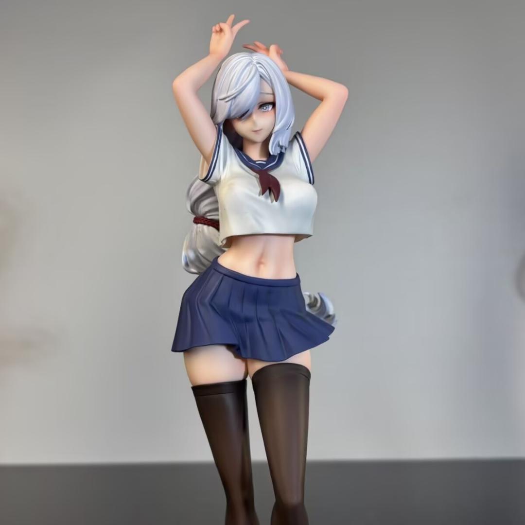 原神 申鶴(しんかく) 学生服Ver.　フィギュア　塗装完成品