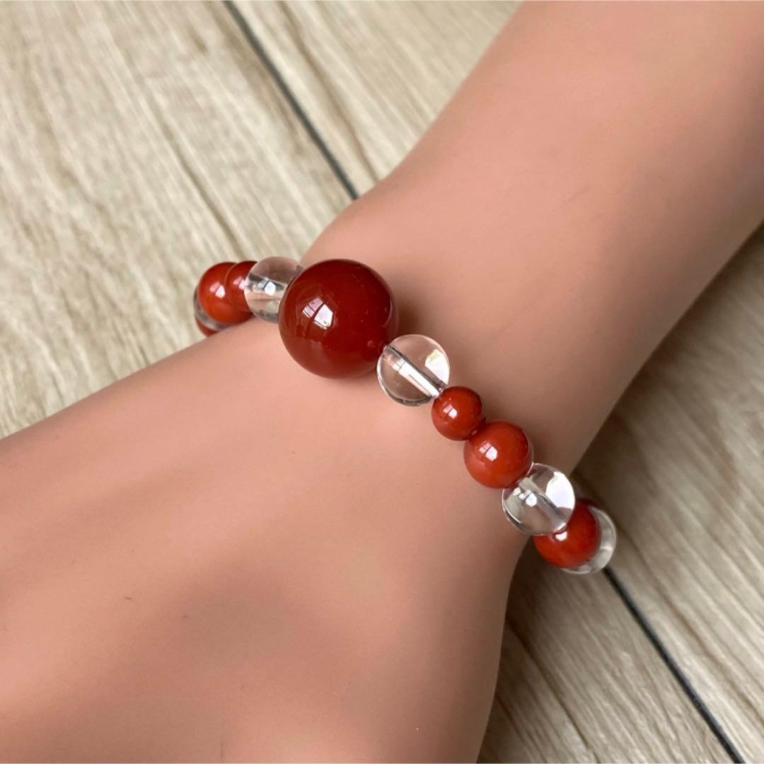 皇帝が愛した瑪瑙で心と体のエネルギーを調整する/南紅瑪瑙・水晶/パワーストーン