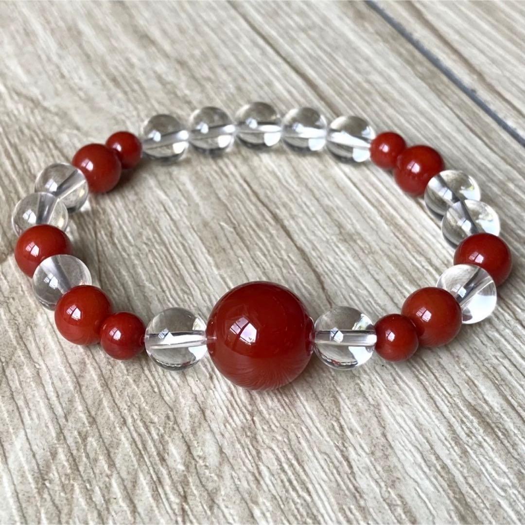 皇帝が愛した瑪瑙で心と体のエネルギーを調整する/南紅瑪瑙・水晶/パワーストーン