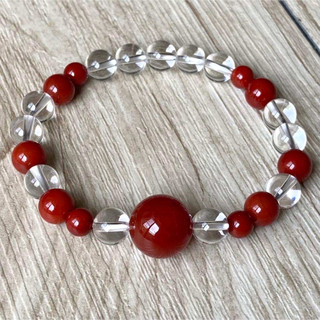 皇帝が愛した瑪瑙で心と体のエネルギーを調整する/南紅瑪瑙・水晶/パワーストーン