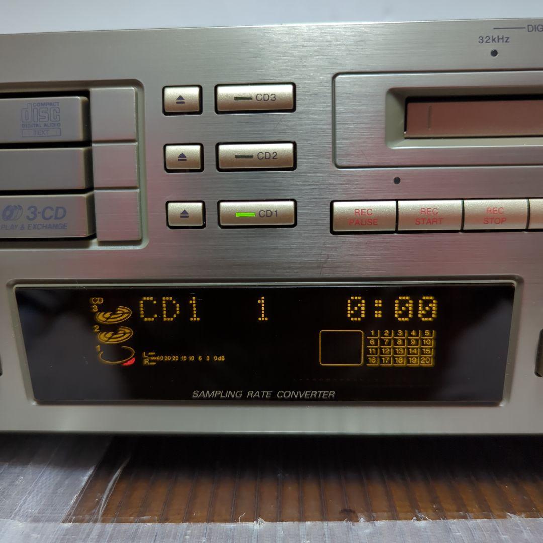 （レトロ商品）Victor CD/MDダブル デッキ XU-301 リモコン付き