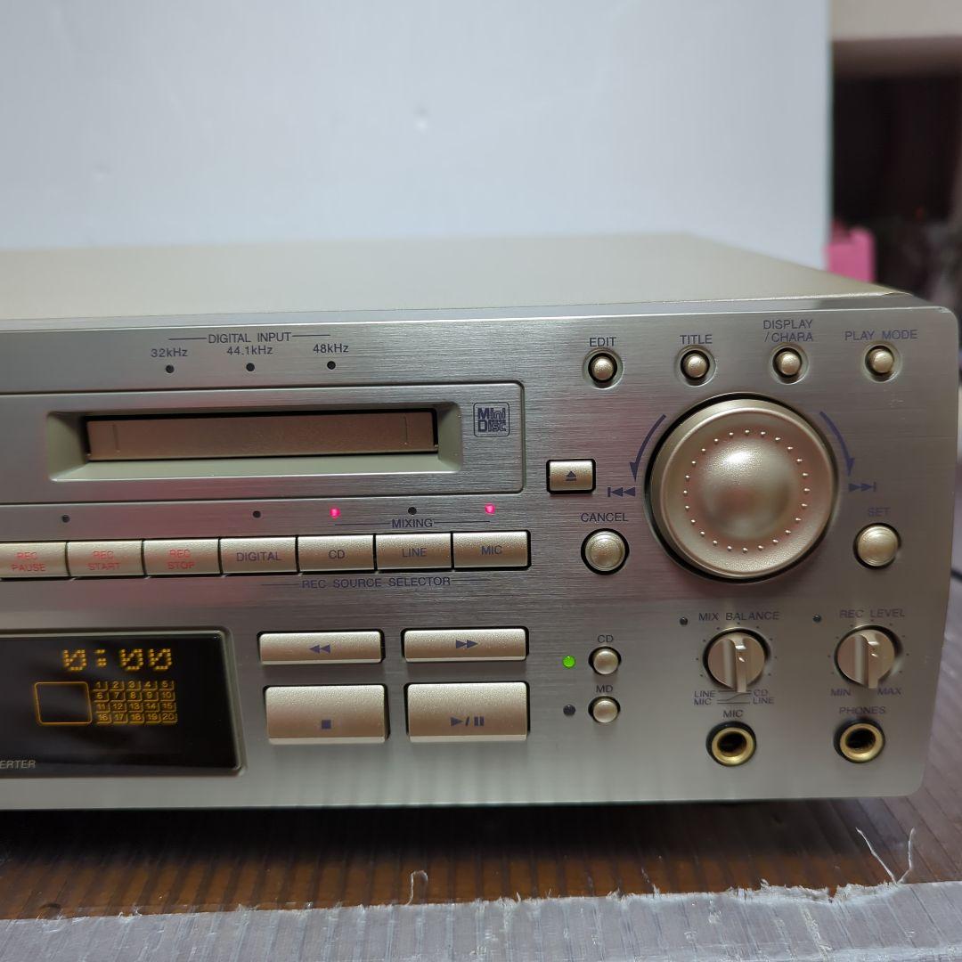 （レトロ商品）Victor CD/MDダブル デッキ XU-301 リモコン付き