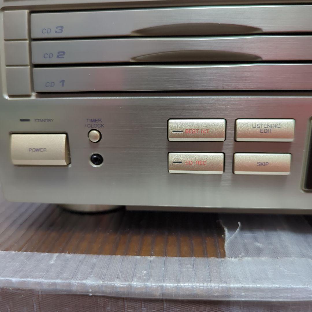 （レトロ商品）Victor CD/MDダブル デッキ XU-301 リモコン付き