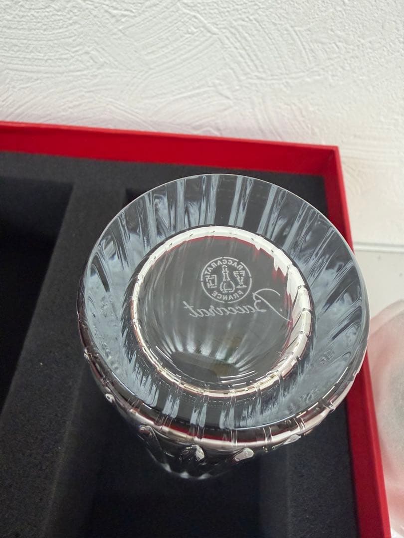 Baccarat クリスタル ストレートグラス 2個セット