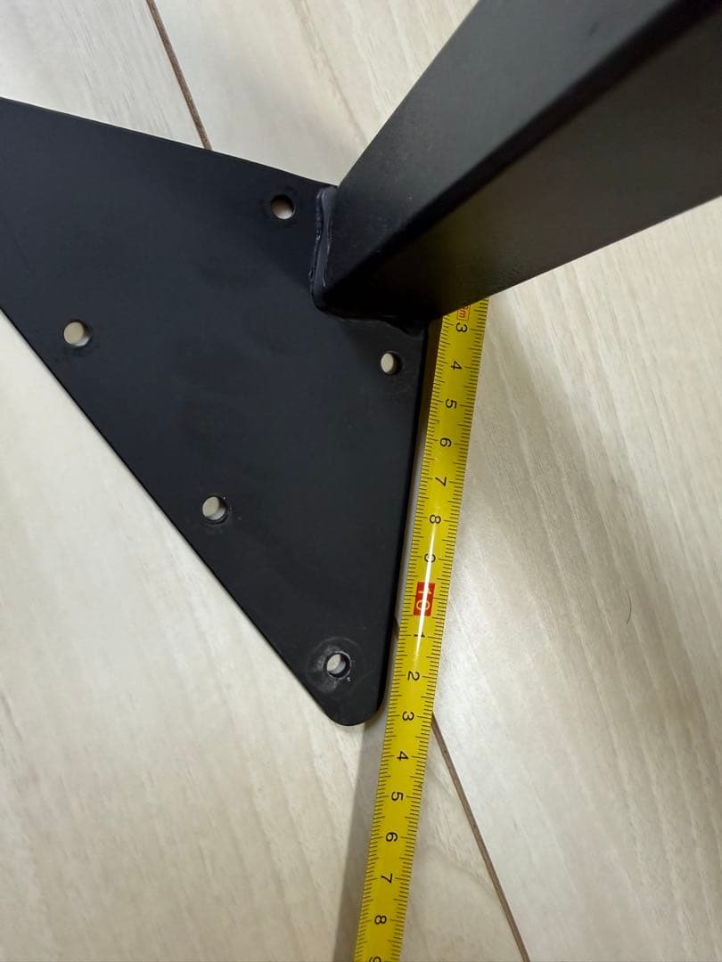 金属製テーブル脚 ブラック アイアンレッグ　76cm