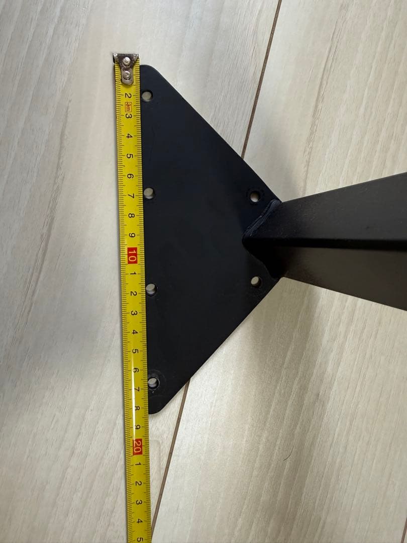 金属製テーブル脚 ブラック アイアンレッグ　76cm