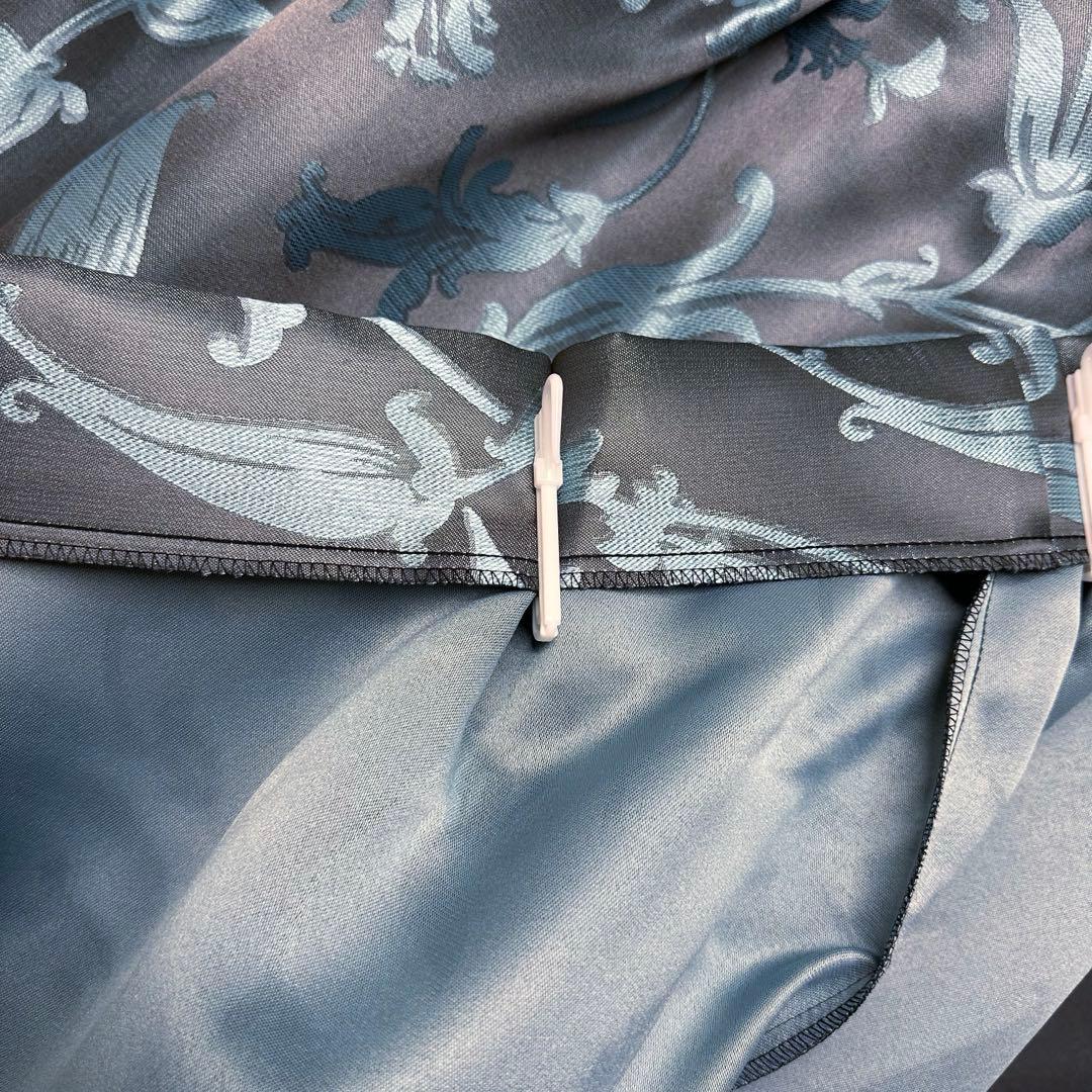 遮光カーテン　幅150cm×丈240cm2枚　ブルーグリーン