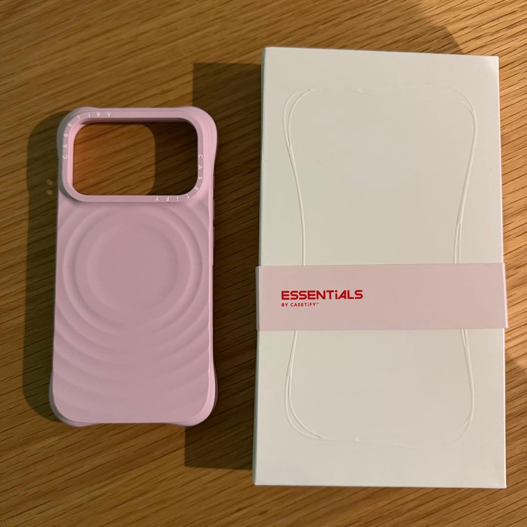 CASETiFY ピンク iPhone17Pro ケース　wave シリコン
