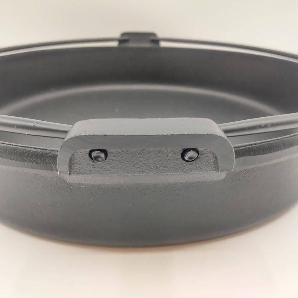 IWACHU 岩鋳 鋳鉄製 すき焼き鍋 南部鉄器 ツル付き 28cm