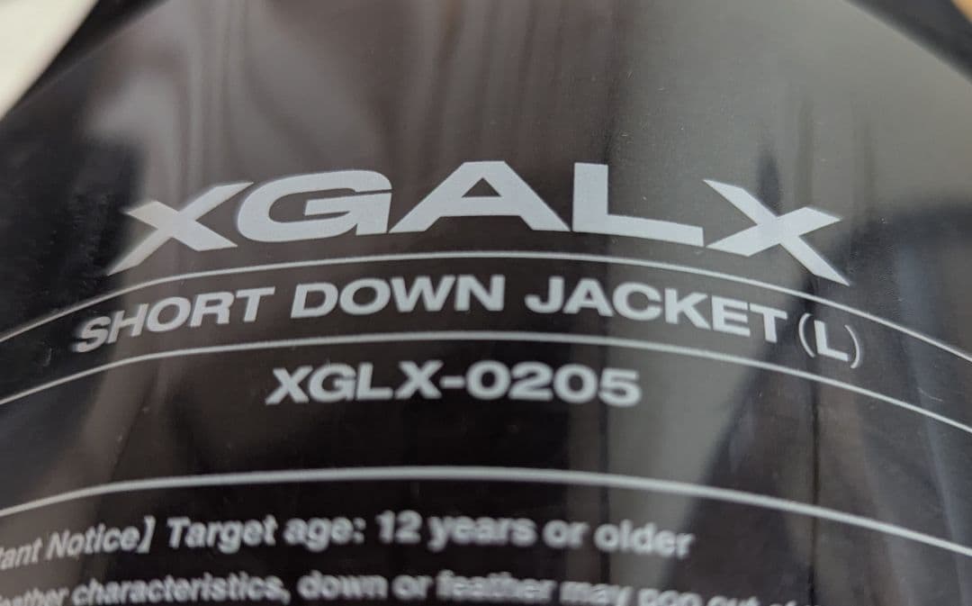 XG XGALX SHORT DOWN JACKET 【Lサイズ】
