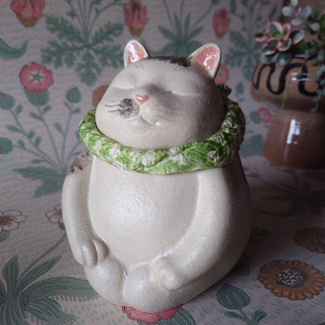 瞑想猫(*≧∀≦*) ヅラ猫　♡柄