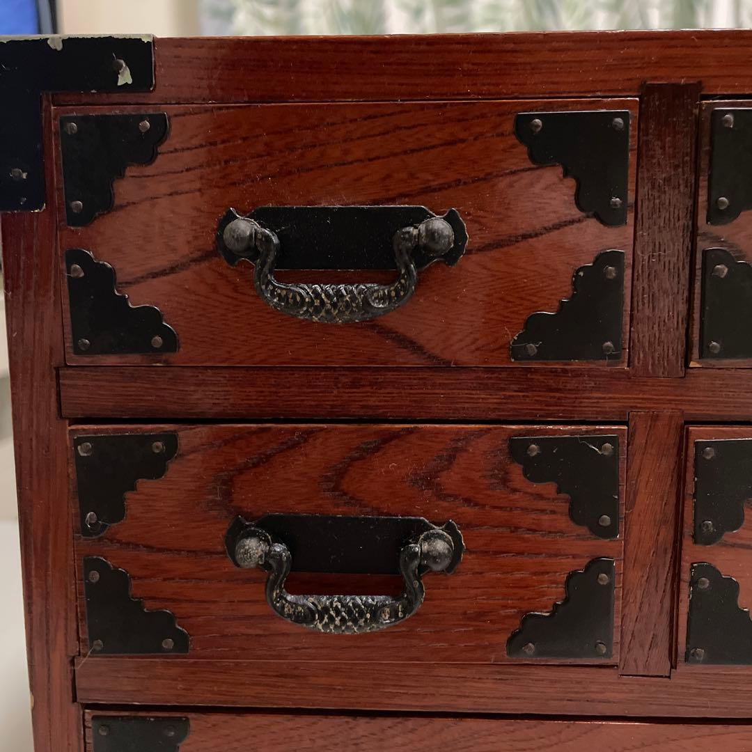 昭和レトロな金具付き ミニ箪笥