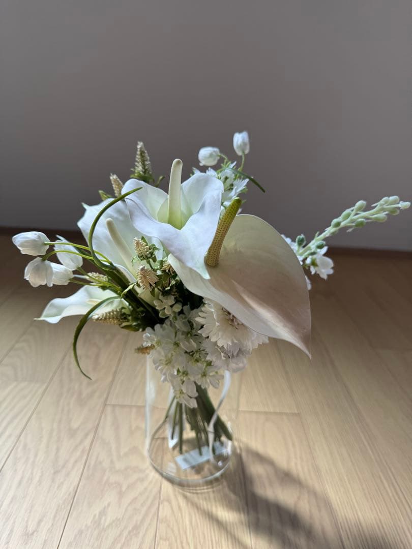 ウェディングブーケ　ブートニア