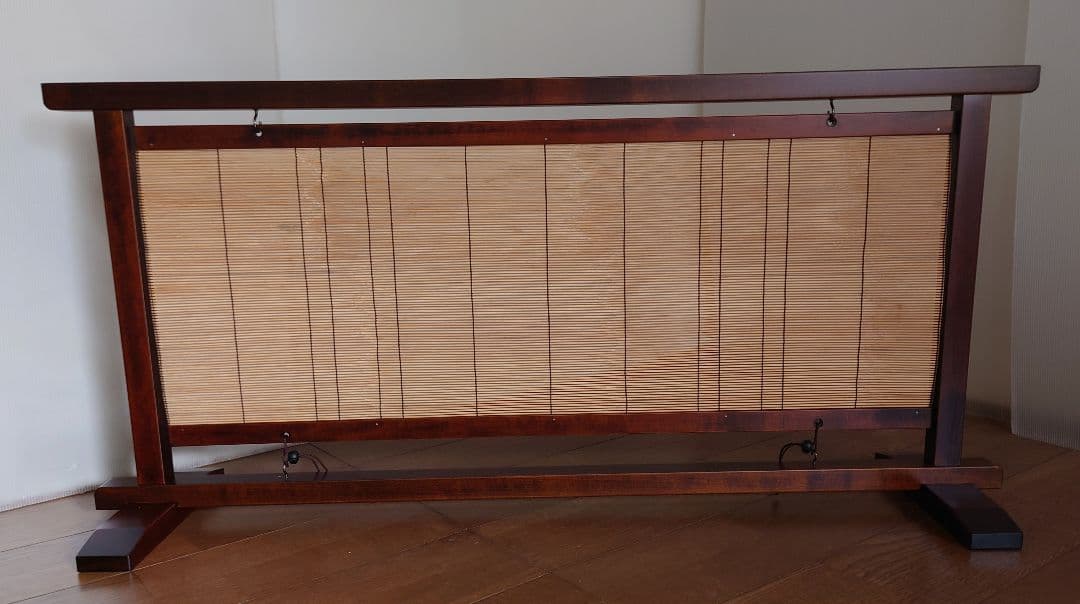 衝立　紋竹結界衝立　天然銘竹紋竹タペストリー調衝立　紋柄は同じ柄はありません