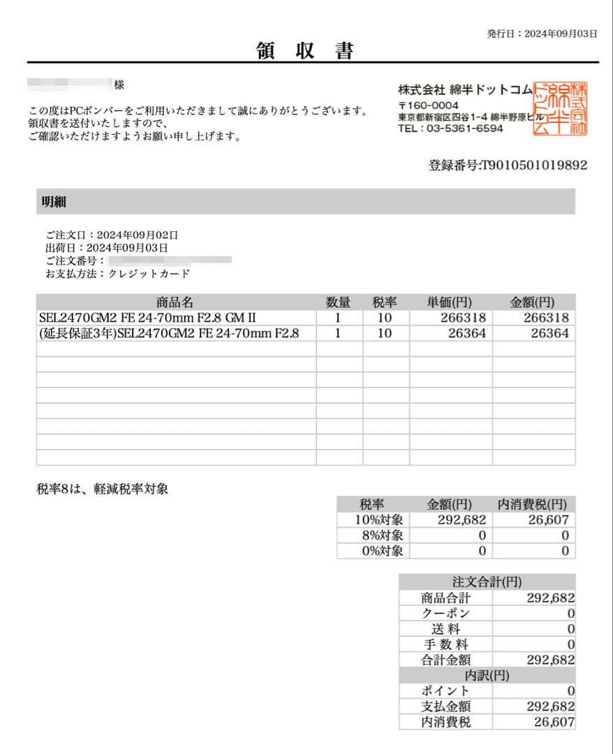 【新品・未使用】SONY FE 24-70mm F2.8 GM II