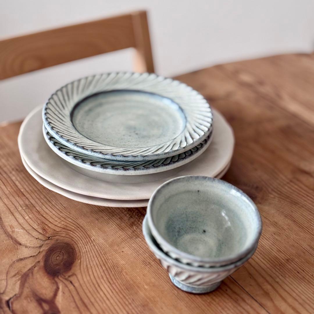 小代瑞穂窯 / 福田るい 飯碗 平皿 7寸皿