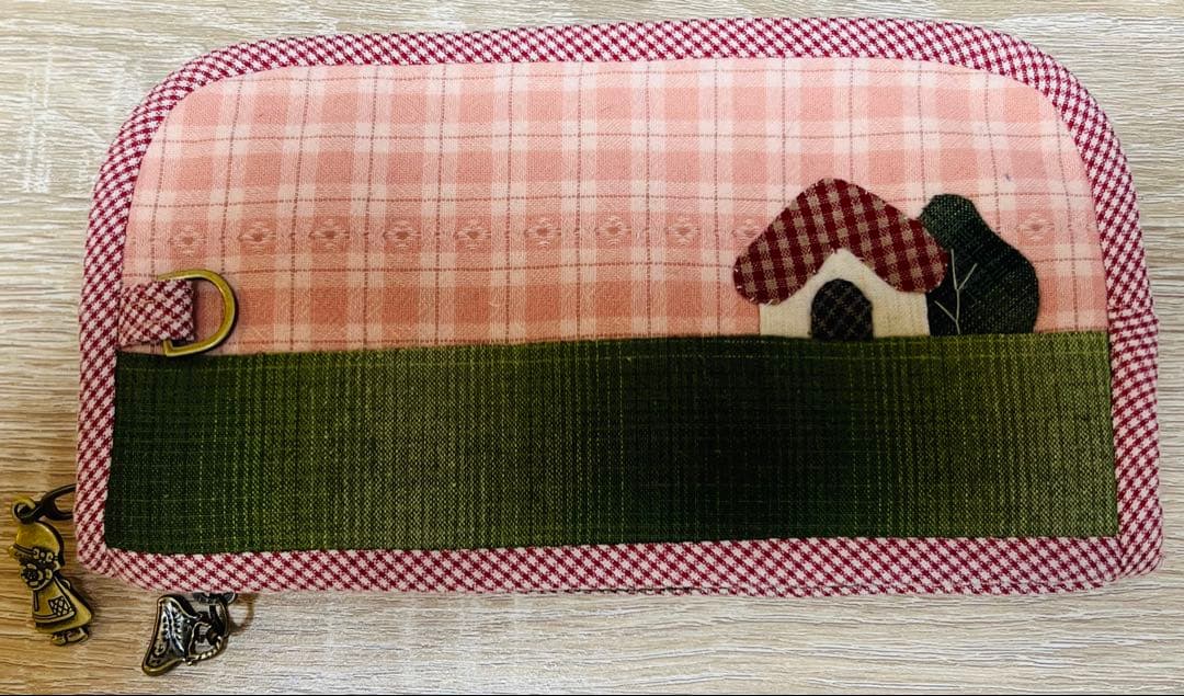 ★最終出品・新作★女の子＆うさぎ★ピンク系＊ハンドメイド＊長財布＊