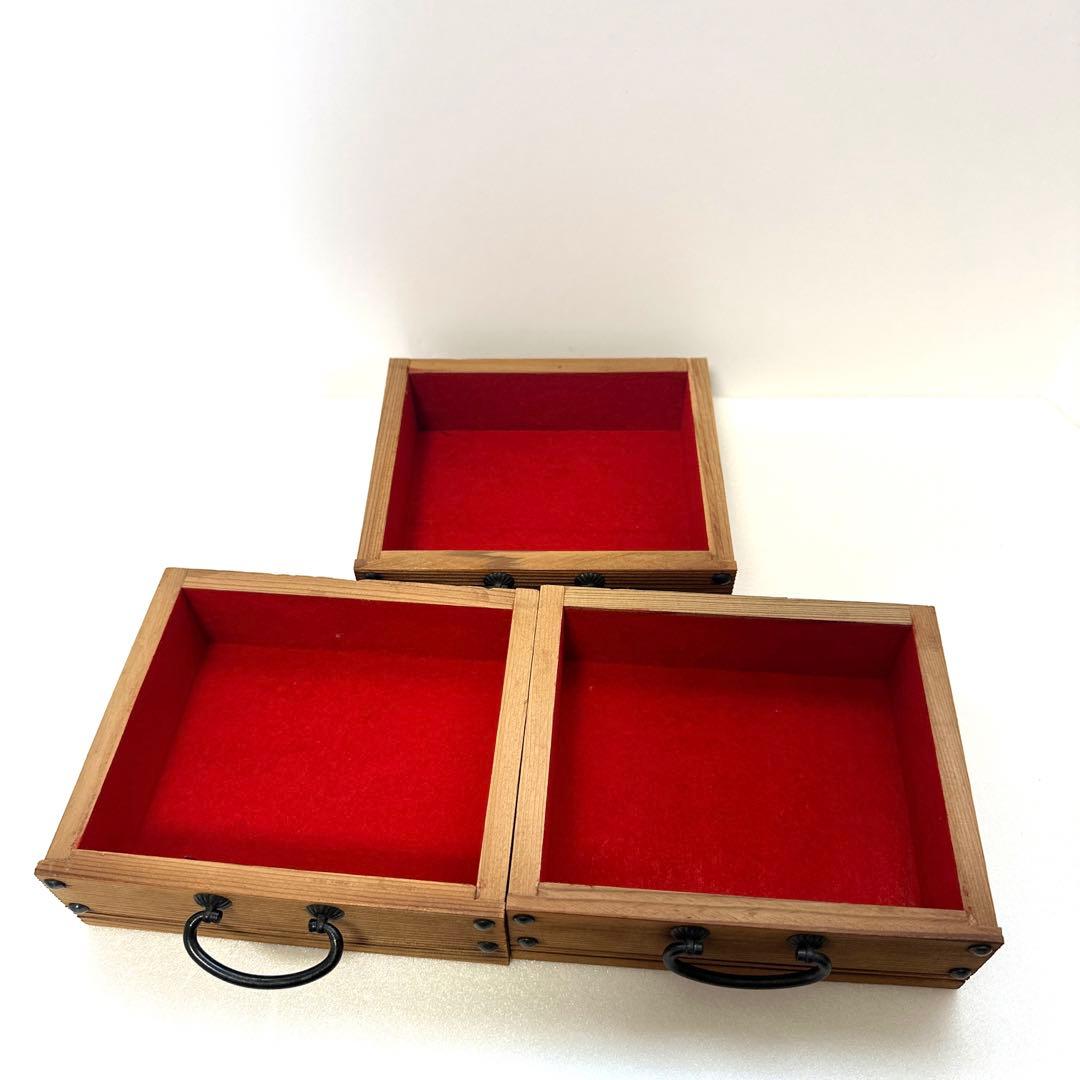 昭和レトロ 木製 和タンス ミニ箪笥　小物入れ 収納ボックス 薬箱 古道具