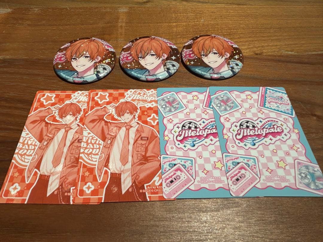 プロセカ◆メロパレ◆東雲彰人◆缶バッジ・トレカ・レアセット◆ビビバス