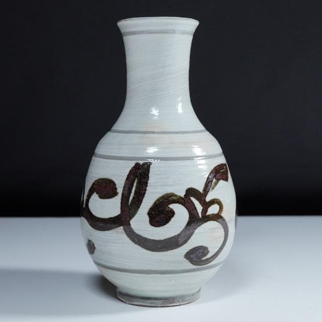 永楽即全　唐草花入　共箱　茶道具　永楽善五郎　千家十職　鶏龍山　花器