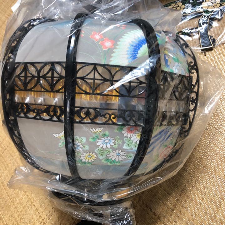 未使用　回転灯籠　1個　黒　ブラック