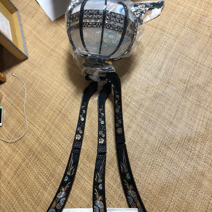 未使用　回転灯籠　1個　黒　ブラック