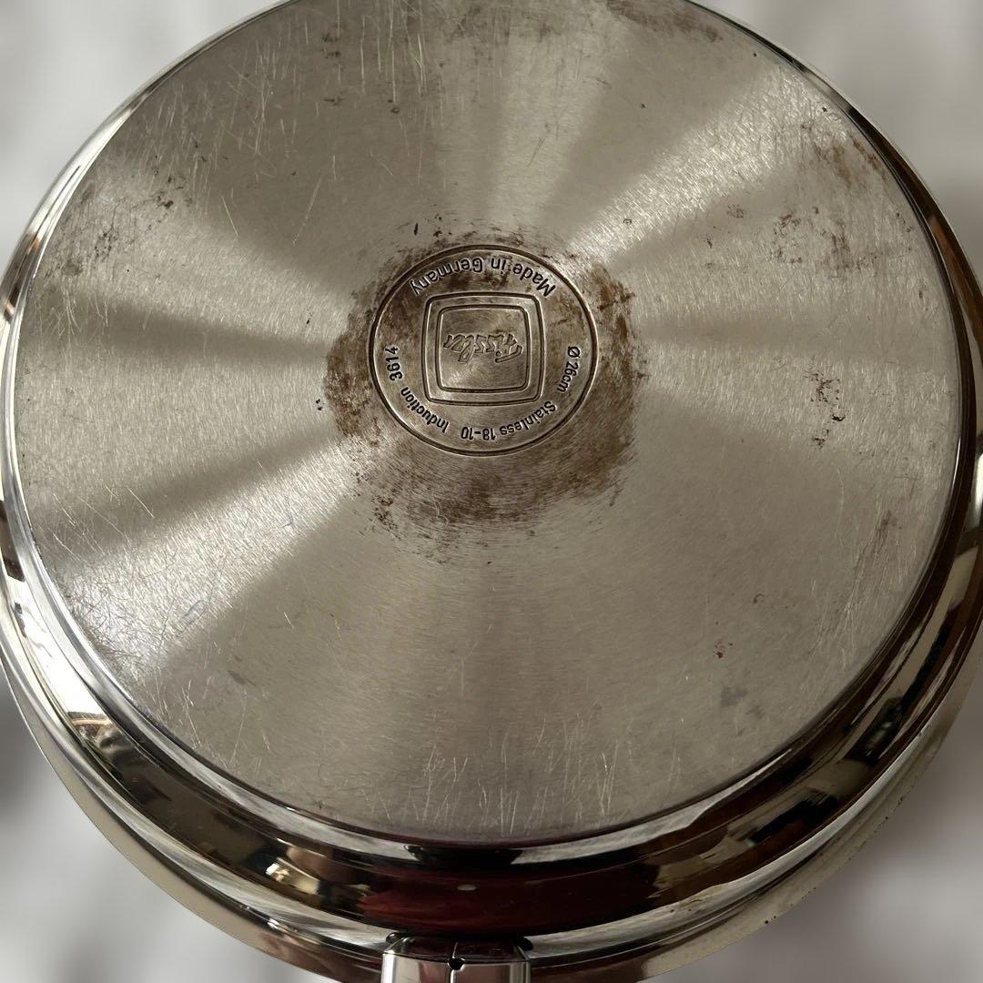 フィスラー　ステンレス製 26cm フライパン