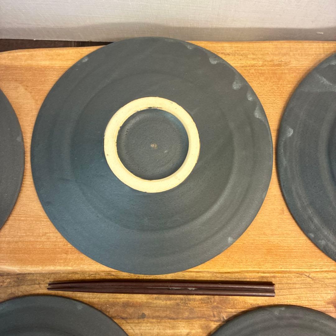 新品　陶器　陶芸作家　リム鉢5個 613