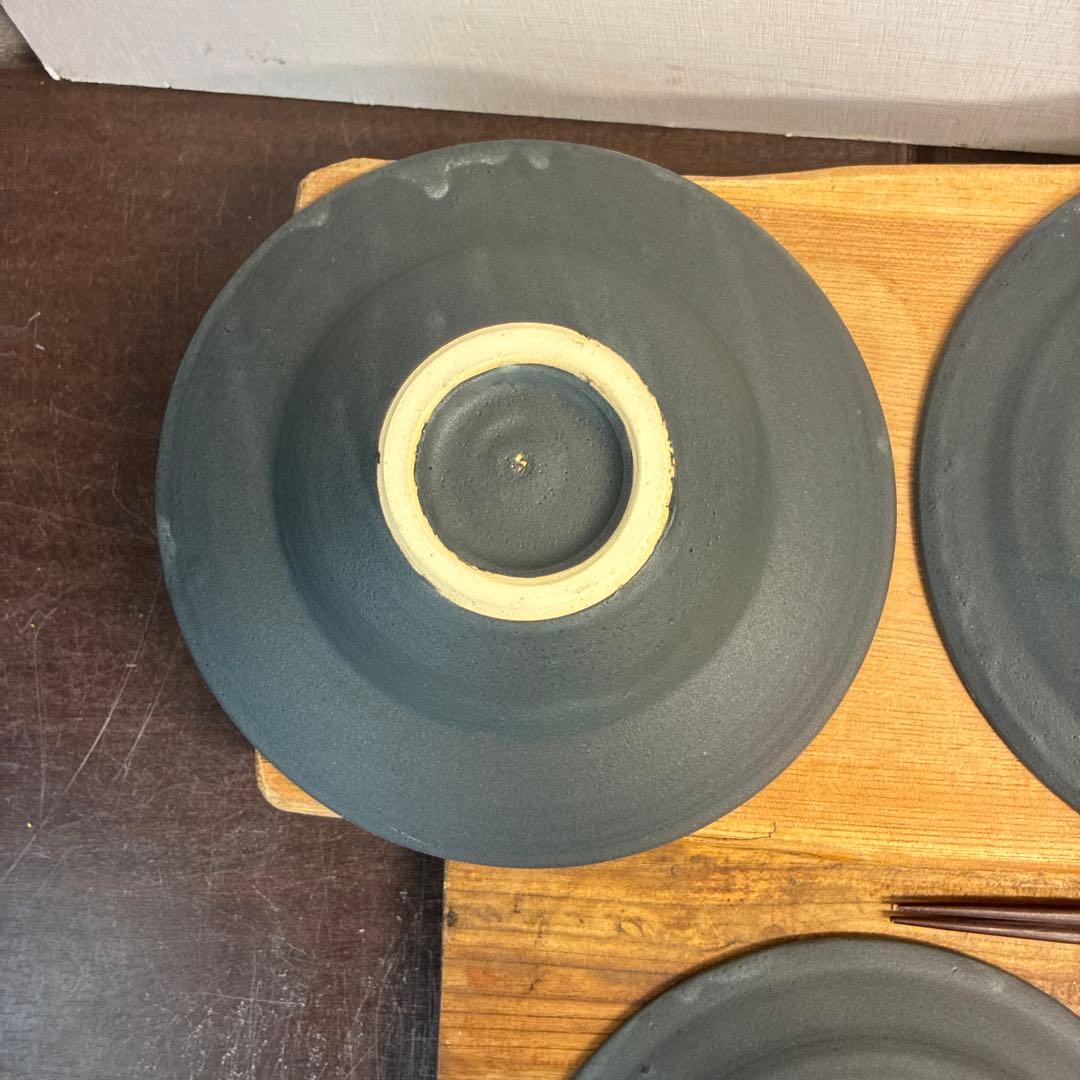新品　陶器　陶芸作家　リム鉢5個 613