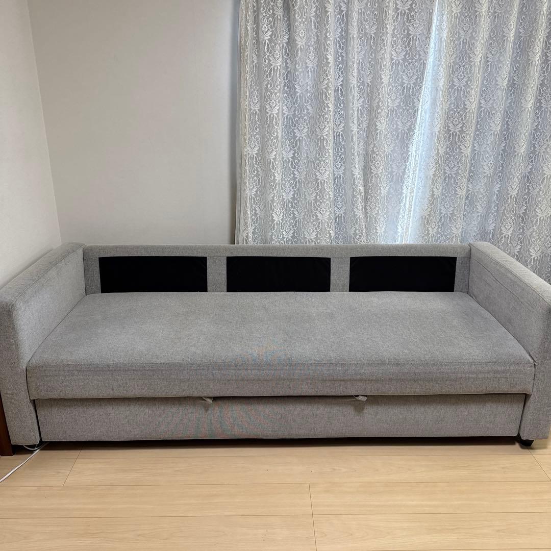 3/15まで ニトリ ソファー ベッド グレー