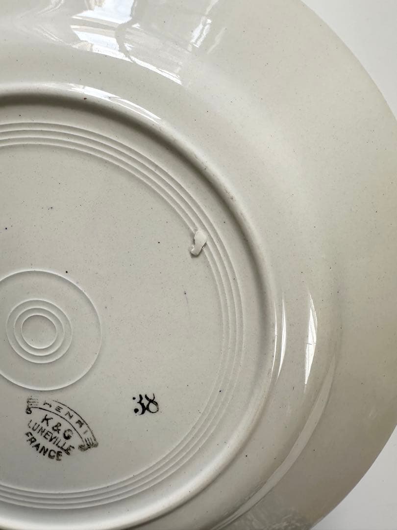 luneville リュネヴィル　ブロカント　フランス　アンティーク　プレート