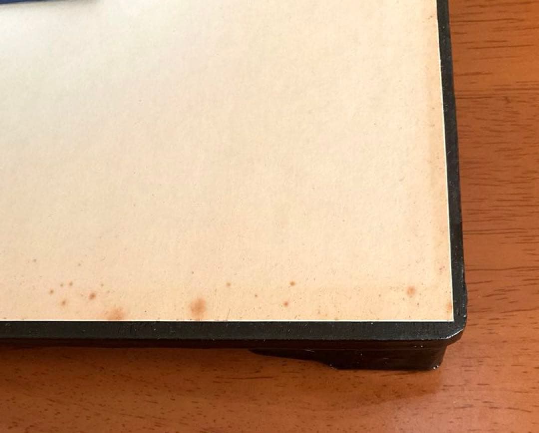 オルゴール付き写真アルバム ヴィンテージ 貝細工 シェル 卓上フォトアルバム 鷲