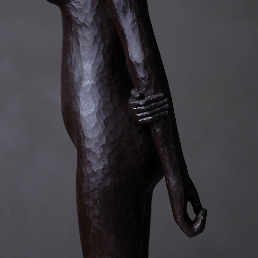 sansui77jpさま専用　木彫裸婦像 高さ95㎝　木彫り 女性像 オブジェ