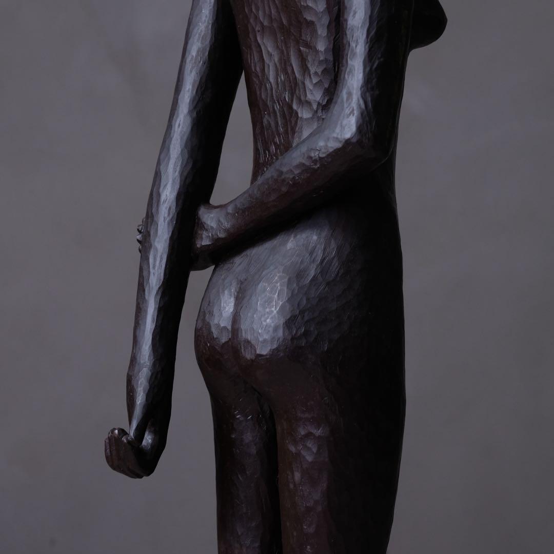 sansui77jpさま専用　木彫裸婦像 高さ95㎝　木彫り 女性像 オブジェ